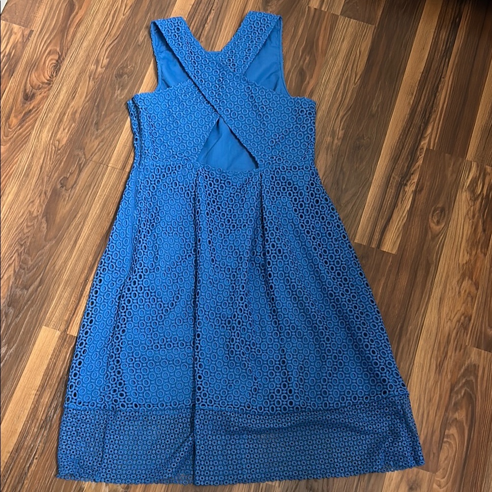 Blue Sleeveless Dress - Picture 2 of 2
